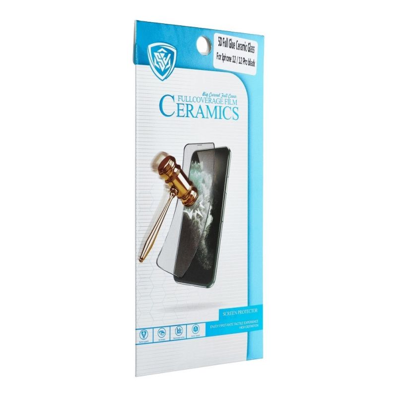 Juodas Apsauginis Stiklas 5D Full Glue Ceramic Glass Samsung A546 A54 5G