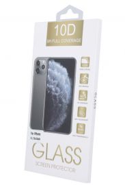 10D juodas apsauginis ekrano stikliukas 10D Full Glue Apple iPhone 12 / 12 Pro