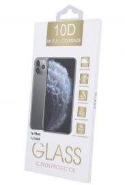 10D juodas apsauginis ekrano stikliukas 10D Full Glue Apple iPhone XR / 11
