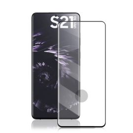 5D juodas apsauginis ekrano stikliukas Samsung Galaxy S21 Ultra (Su išpjovimu)