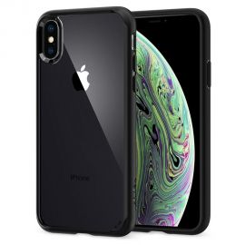 Juodas dėklas Apple Iphone X / XS "Spigen Ultra Hybrid"