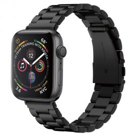 Juoda apyrankė Apple Watch 4 / 5 / 6 / 7 / 8 / 9 / 10 / SE / Ultra 1 / 2 (44 / 45 / 46 / 49MM) "Spigen Modern Fit"