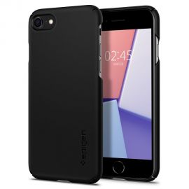 Juodas dėklas Apple Iphone 7 / 8 / SE 2020 "Spigen Thin Fit"