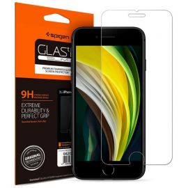 Skaidrus apsauginis stikliukas Apple Iphone 7 / 8 / SE 2020 Spigen Glas.Tr Slim"