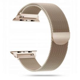 Auksinės spalvos apyrankė Apple Watch 4 / 5 / 6 / 7 / 8 / 9 / 10 SE / Ultra 1 / 2 (44 / 45 / 46 / 49MM) "Tech-Protect Milaneseband"