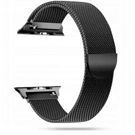 Juodos spalvos apyrankė Apple Watch 4 / 5 / 6 / 7 / 8 / 9 10 / SE / Ultra 1 / 2 (44 / 45 / 46 / 49MM) "Tech-Protect Milaneseband"