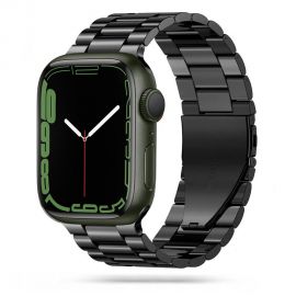 Juodos spalvos apyrankė Apple Watch 4 / 5 / 6 / 7 / 8 / 9 / 10 / SE / Ultra 1 / 2 (44 / 45 / 46 / 49MM) "Tech-Protect Stainless"