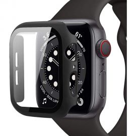 Juodas dėklas Apple Watch 4/5/6/SE (44MM) "Tech-Protect Defense 360"