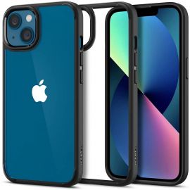 Juodas matinis dėklas Apple Iphone 13 Mini "Spigen Ultra Hybrid"
