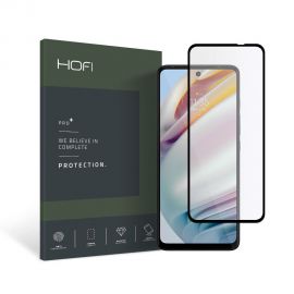 Juodas apsauginis ekrano stikliukas Motorola Moto G60 "Hofi Hybrid Glass"