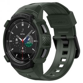 Žalia apyrankė Samsung Watch 4 Classic 46MM "Spigen Rugged Armor"