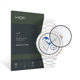 Juodas apsauginis ekrano stikliukas Huawei Watch 3 Pro 43mm "Hofi Hybrid Glass"