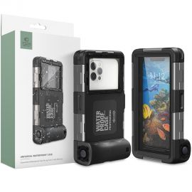 Juodas dėklas universalus atsparus vandeniui "Tech-Protect IPX8 Diving"