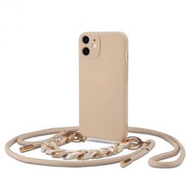 Kreminis dėklas su virvele Apple Iphone 11 "Tech-Protect Icon Chain"