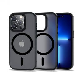 Juodas matinis dėklas Apple Iphone 14 Pro "Tech-Protect Magmat"