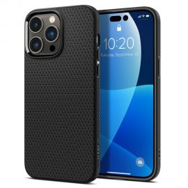 Juodas matinis dėklas Apple Iphone 14 Pro Max "Spigen Liquid Air"