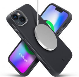 Juodas dėklas Apple Iphone 14 Plus / 15 Plus "Spigen Cyrill Ultra Color Magsafe"