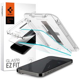 Skaidrus apsauginis stikliukas Apple Iphone 14 Pro "Spigen Glas.Tr Ez Fit 2-Pack"