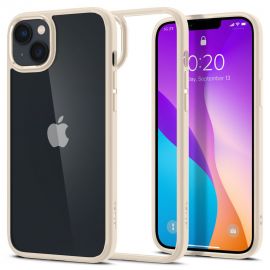 Smėlio spalvos dėklas Apple Iphone 14 Plus / 15 Plus "Spigen Ultra Hybrid"