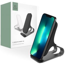 Juodas belaidis pakrovėjas "Tech-Protect QI15W-S1 15W"