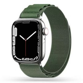 Žalios spalvos apyrankė Apple Watch 4 / 5 / 6 / 7 / 8 / 9 / 10 / SE / Ultra 1 / 2 (44 / 45 / 46 / 49mm) "Tech-Protect Nylon Pro"