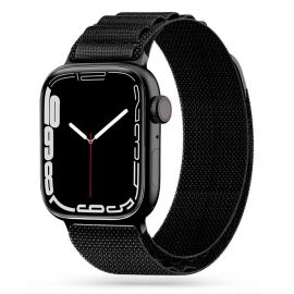 Juodos spalvos apyrankė Apple Watch 4 / 5 / 6 / 7 / 8  / 9 / 10 / SE / Ultra 1 / 2 (44 / 45 / 46 / 49mm) "Tech-Protect Nylon Pro"