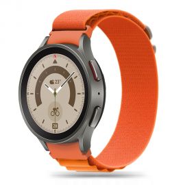 Oranžinė apyrankė Samsung Watch 4 / 5 / 5 Pro / 6 / 7 / FE (40 / 42 / 44 / 45 / 46mm) "Tech-Protect Nylon Pro"