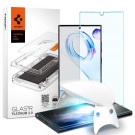Apsauginis ekrano stikliukas Samsung Galaxy S23 Ultra "Spigen Glas.Tr Platinum"