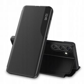 Juodas atverčiamas dėklas Samsung Galaxy A34 5G "Smart View"