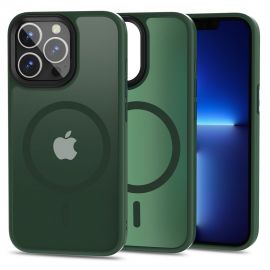 Žalias matinis - skaidrus dėklas Apple Iphone 13 Pro "Tech-Protect Magmat Magsafe"