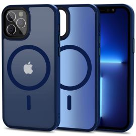 Mėlynas matinis dėklas Apple Iphone 12 / 12 Pro "Tech-Protect Magmat Magsafe"
