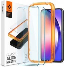 Apsauginis ekrano stikliukas Samsung Galaxy A54 5G "Spigen Alm Glas.Tr Slim 2-Pack"