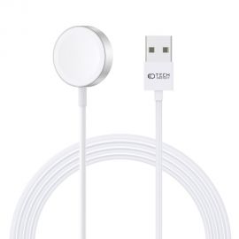 Baltas belaidis pakrovėjas "TECH-PROTECT ULTRABOOST MAGNETIC CHARGING CABLE 120CM APPLE WATCH"