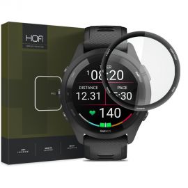Juodas apsauginis ekrano stikliukas Garmin Forerunner 265S "Hofi Hybrid Pro+"