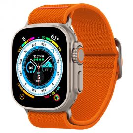 Oranžinė apyrankė Apple Watch 4 / 5 / 6 / 7 / 8 / 9 / 10 / SE / Ultra 1 / 2 ( 44 / 45 / 46 / 49MM) "Spigen Thin Fit Lite"