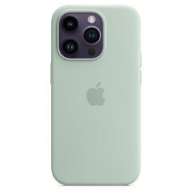 Žalias originalus dėklas MPTY3ZM/A Silicone Magsafe telefonui Apple iPhone 14 Pro Max