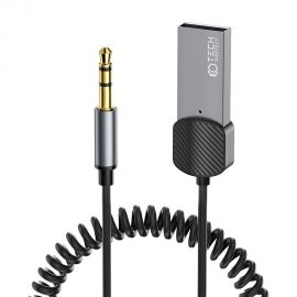 Pilkas adapteris "TECH-PROTECT ULTRABOOST BLUETOOTH AUX AUDIO ADAPTER"