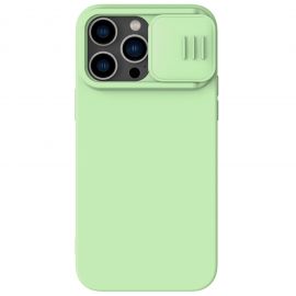 Žalias dėklas Nillkin CamShield Silky Magnetic Silicone telefonui Apple iPhone 14 Pro
