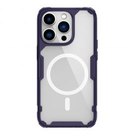 Tamsiai violetinis dėklas Nillkin Nature TPU PRO Magnetic telefonui Apple iPhone 14 Pro