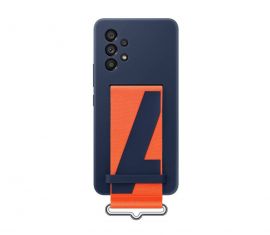 Mėlynas originalus dėklas EF-GA536TNE Silicone Cover with Strap telefonui Samsung Galaxy A53 5G