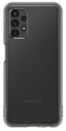 Juodas originalus dėklas EF-QA135TBE Soft Clear Cover telefonui Samsung Galaxy A13