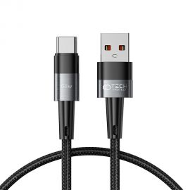 Pilkas USB kabelis TECH-PROTECT ULTRABOOST TYPE-C CABLE 66W/6A 25CM