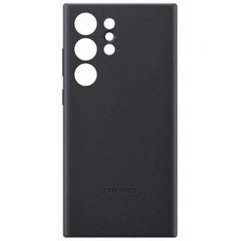 Juodas originalus dėklas EF-VS918LBE Leather Cover telefonui Samsung Galaxy S23 Ultra