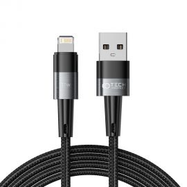 Pilkas kabelis "TECH-PROTECT ULTRABOOST LIGHTNING CABLE 12W/2.4A 200CM"