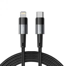 Pilkas kabelis "TECH-PROTECT ULTRABOOST LIGHTNING CABLE PD20W/3A 200CM"