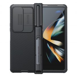 Juodas dėklas Samsung Galaxy Z Fold 4 5G "Nillkin CamShield PRO Slot+Stand"