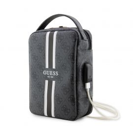 Juodas universalus krepšys "Guess PU 4G Printed Stripes Travel Universal Bag"