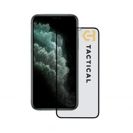 Juodas apsauginis stiklas telefonui Apple iPhone 11 Pro Max / XS Max "Tactical Glass Shield 5D"