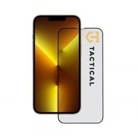 Juodas apsauginis stiklas telefonui Apple iPhone 13 Pro Max / 14 Plus "Tactical Glass Shield 5D"