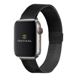 Juoda apyrankė Apple Watch 1 / 2 / 3 / 4 / 5 / 6 / 7 / 8/ SE (42 / 44 / 45mm) "Tactical 351 Loop Magnetic Stainless Steel Band"